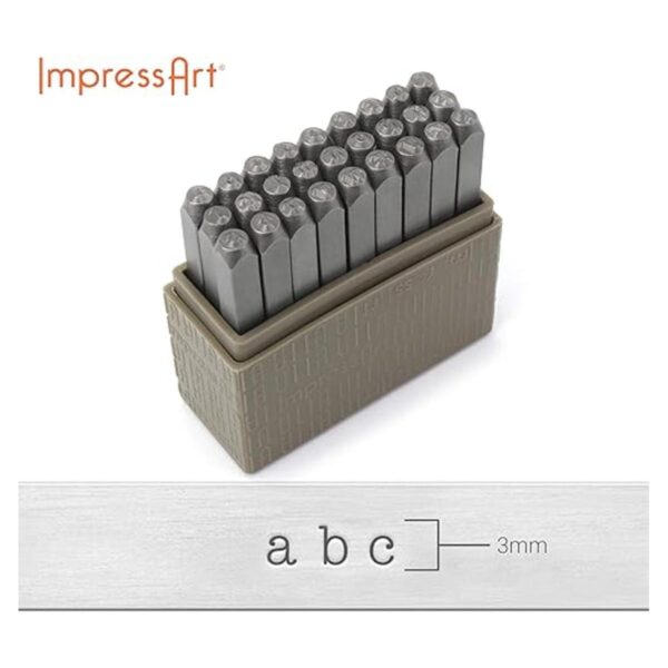 ImpressArt Juego de letras de sello de metal básico de