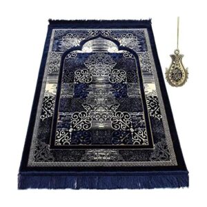 Modefa Alfombra de oración Terciopelo turco Namaz