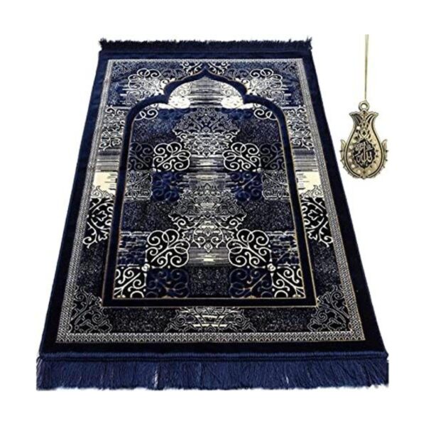 Modefa Alfombra de oración Terciopelo turco Namaz