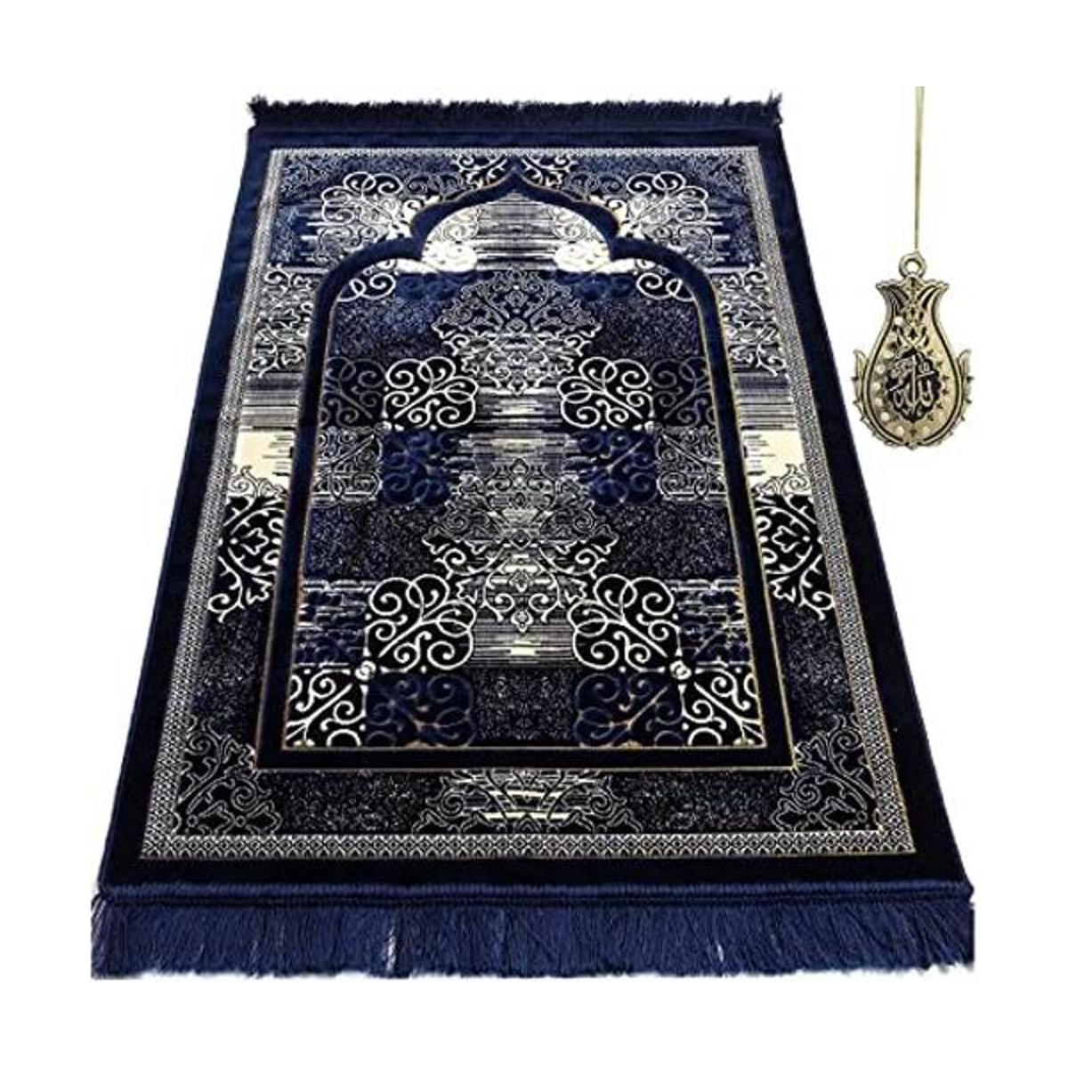 Modefa Alfombra de oración Terciopelo turco Namaz