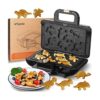 Mini máquina de gofres de dinosaurio para niños 7 gofres_1