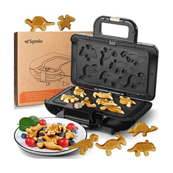 Mini máquina de gofres de dinosaurio para niños 7 gofres_1