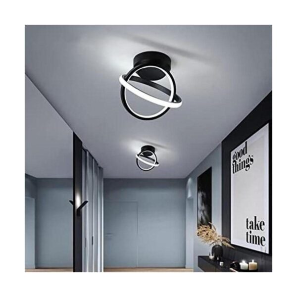 Lámpara de techo LED negra 6000 K moderna lámpara de_1