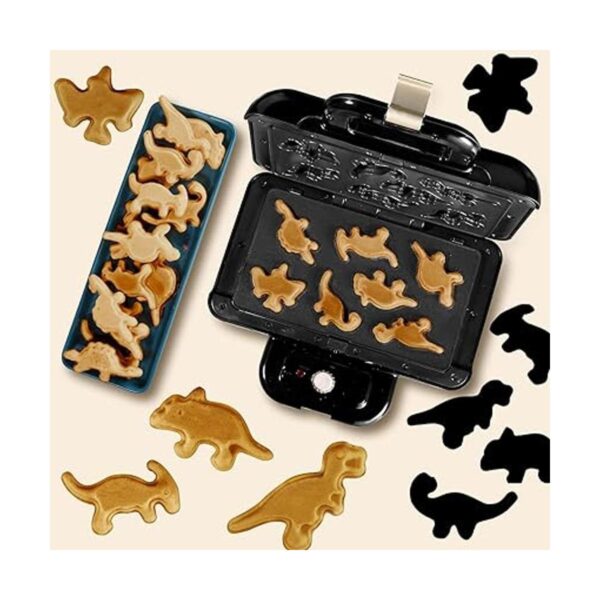 Mini máquina de gofres de dinosaurio para niños 7 gofres_2