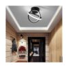 Lámpara de techo LED negra 6000 K moderna lámpara de_4
