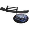 Globact Parachoques delantero de aluminio con tornillos de