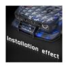 Globact Parachoques delantero de aluminio con tornillos de