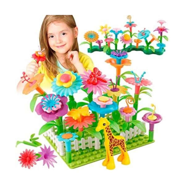 Juguetes de construcción de jardín de flores para niñas_1