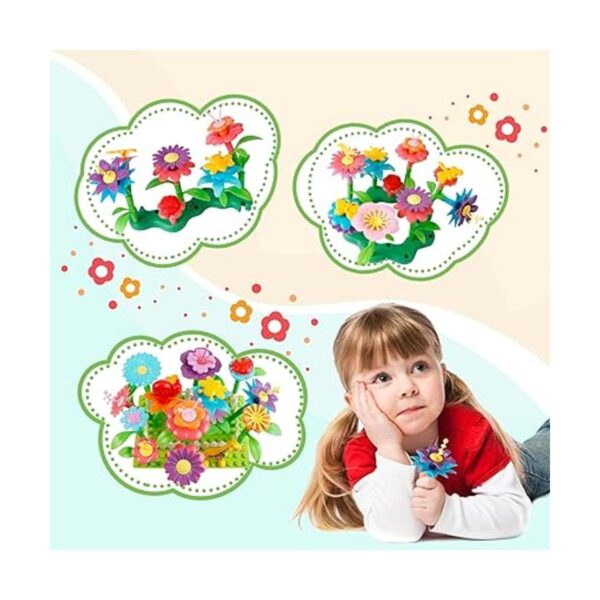 Juguetes de construcción de jardín de flores para niñas_5