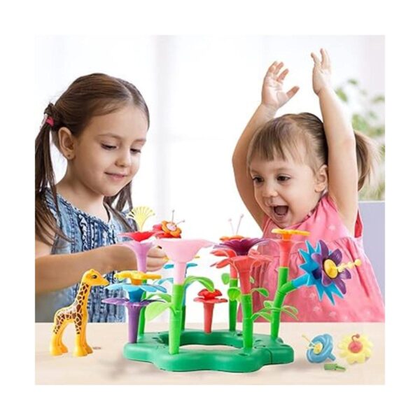 Juguetes de construcción de jardín de flores para niñas_6