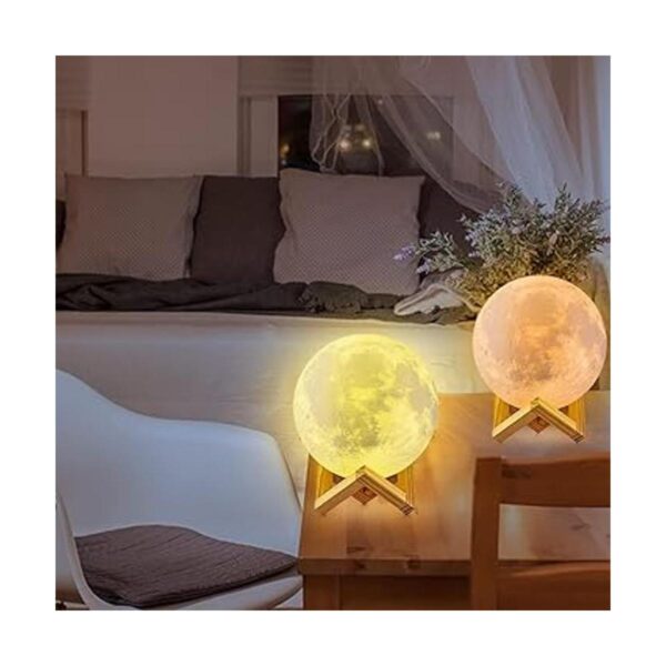 Lámpara de luna con impresión 3D luz de luna de 16