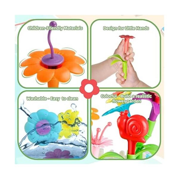 Juguetes de construcción de jardín de flores para niñas_4