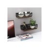 MyGift Juego de 2 cestas decorativas pequeñas de alambre
