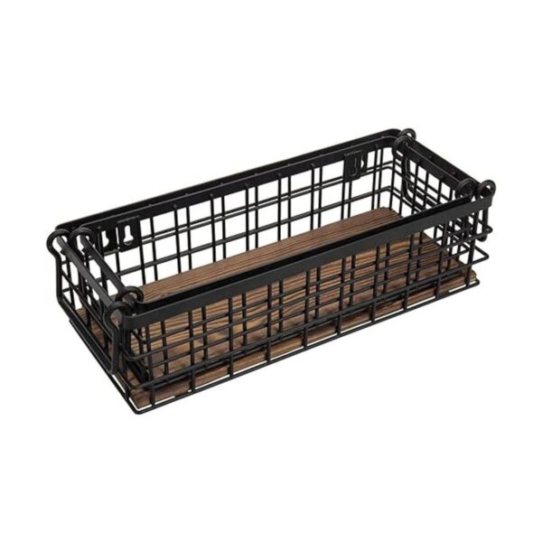 MyGift Juego de 2 cestas decorativas pequeñas de alambre
