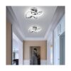 Lámpara de pasillo acrílica moderna LED de techo blanca_1