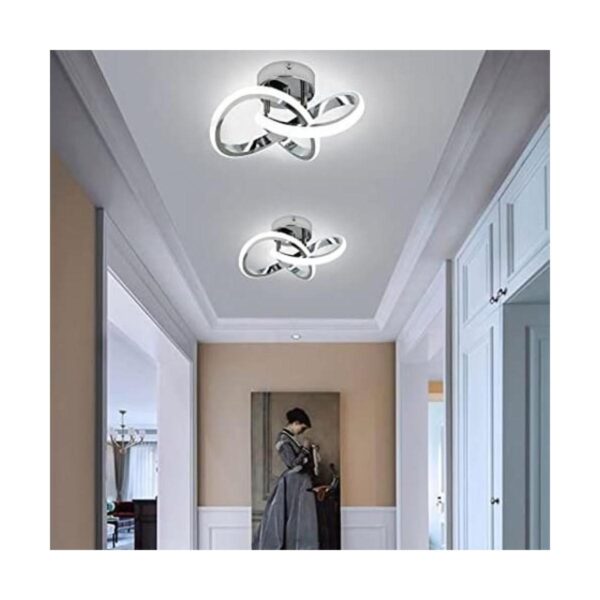 Lámpara de pasillo acrílica moderna LED de techo blanca_1