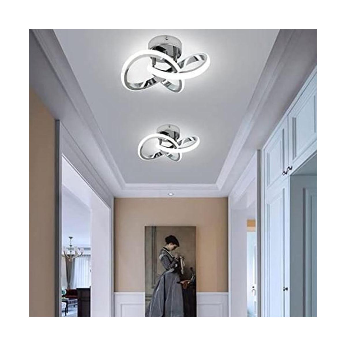 Lámpara de pasillo acrílica moderna LED de techo blanca