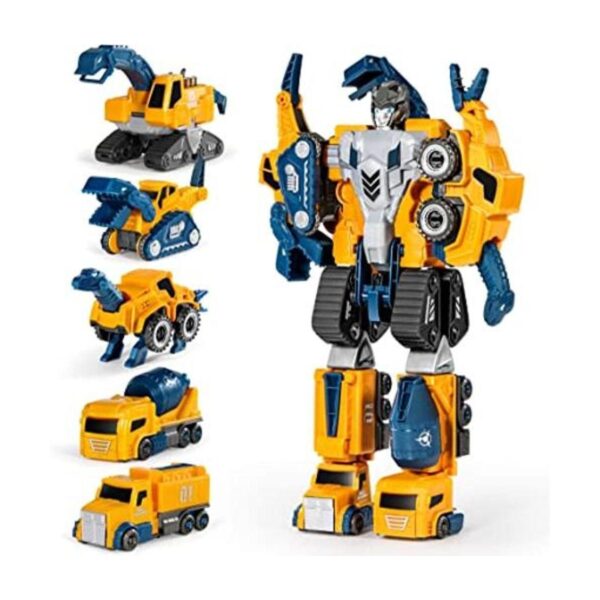 MIEBELY Juego de vehículos de construcción de robot para_1