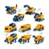 MIEBELY Juego de vehículos de construcción de robot para_2