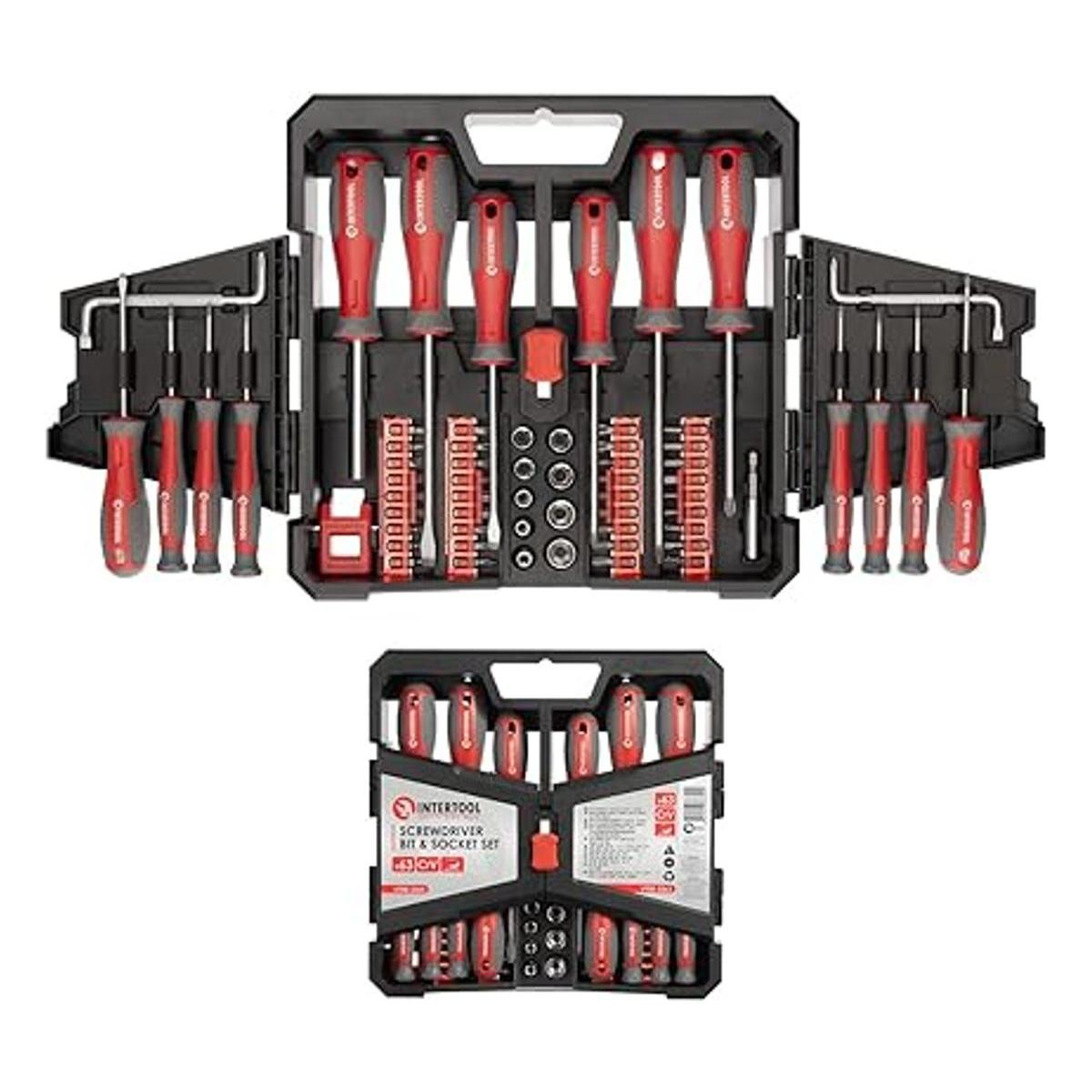 INTERTOOL Juego de destornilladores magnéticos de 63