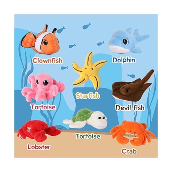 Muiteiur Juego de animales oceánicos suaves de felpa con_2