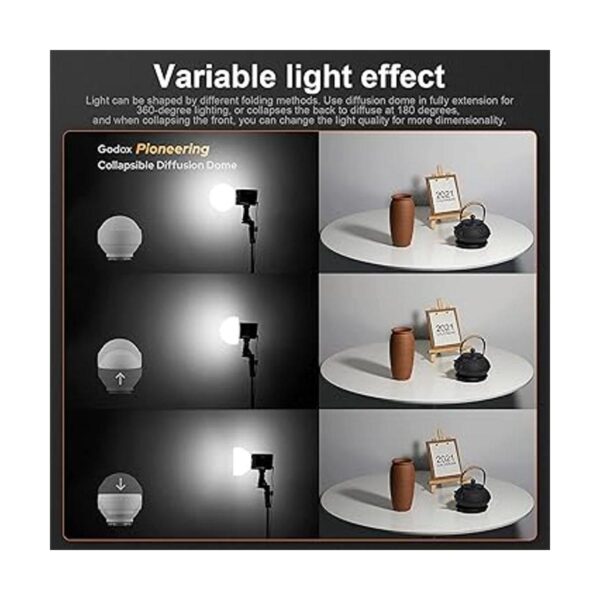 Godox Kit difusor de cúpula MLCD15 para luz flash con 3_3
