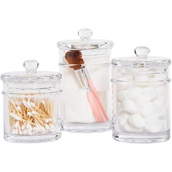 KMwares Juego de 3 botes de cristal de calidad premium