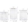 KMwares Juego de 3 botes de cristal de calidad premium