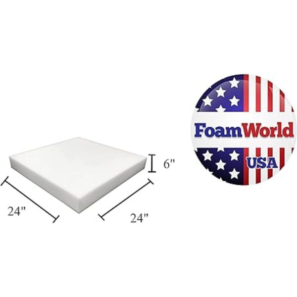 Foam World USA 24 pulgadas de ancho x 24 pulgadas de largo_2