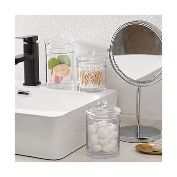 KMwares Juego de 3 botes de cristal de calidad premium