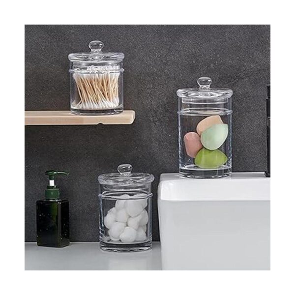 KMwares Juego de 3 botes de cristal de calidad premium