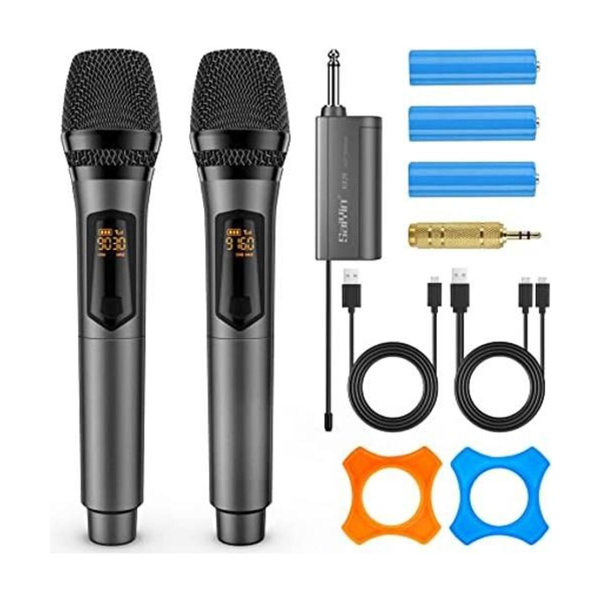 Micrófonos inalámbricos micrófono de karaoke sistema de