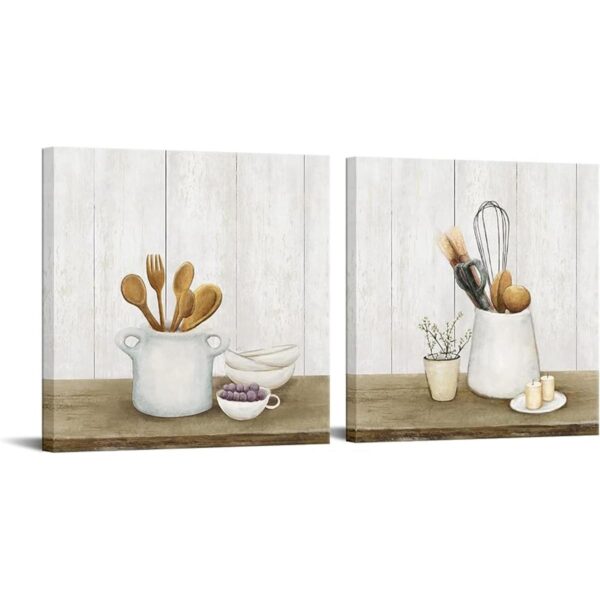 DuoBaorom Juego de 2 piezas de cocina arte de pared_1