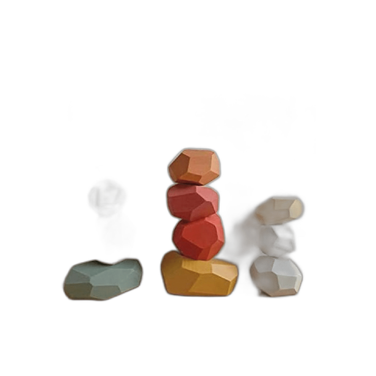 MODERNGENIC Piedras apilables de equilibrio de madera 36