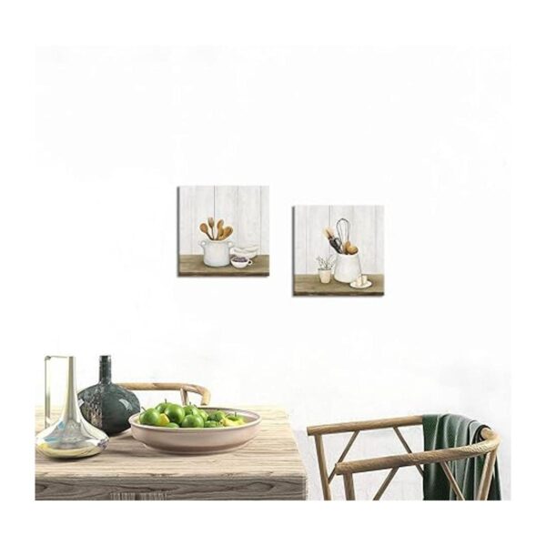 DuoBaorom Juego de 2 piezas de cocina arte de pared_3