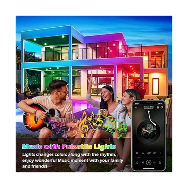 Tira de luces LED impermeables para exteriores de 60 pies_2