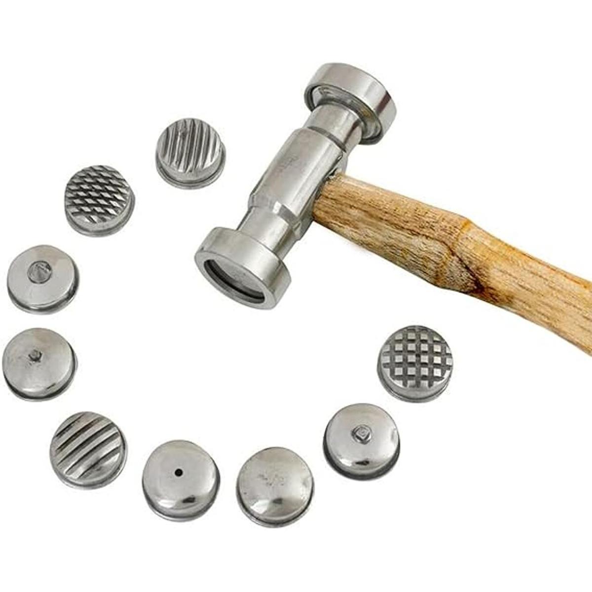 Martillo texturizado con 9 caras intercambiables