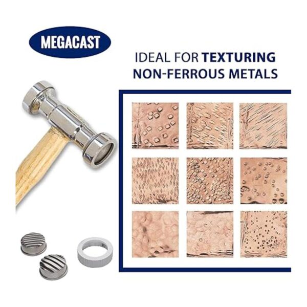 Martillo texturizado con 9 caras intercambiables