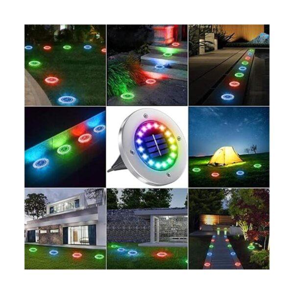 NFESOLAR Luces solares para exteriores con 16 LED luces_3