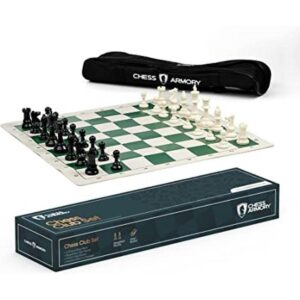 Chess Armory Juego de ajedrez para torneos con bolsa de_1