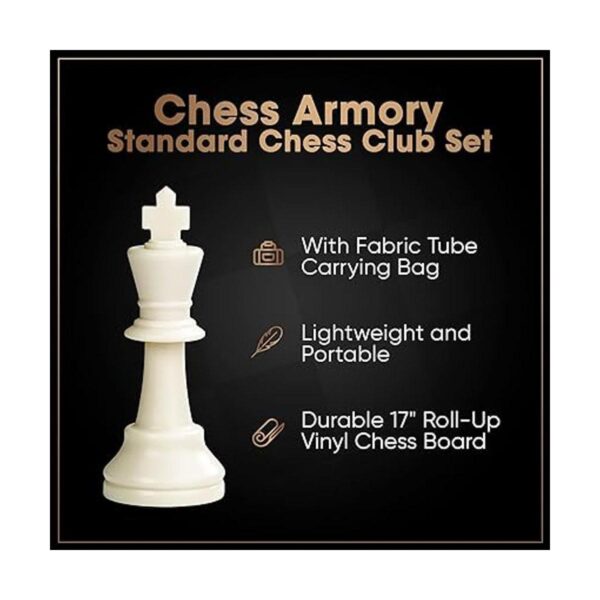 Chess Armory Juego de ajedrez para torneos con bolsa de_2