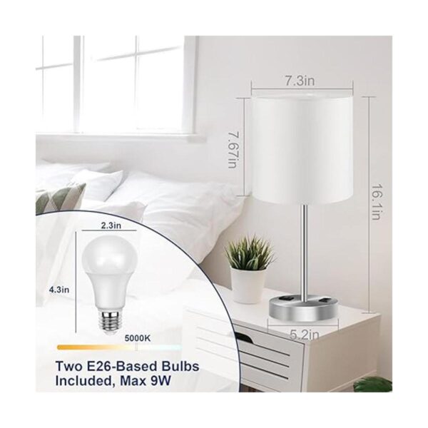 Juego de 2 lámparas de mesa táctiles para dormitorio_2