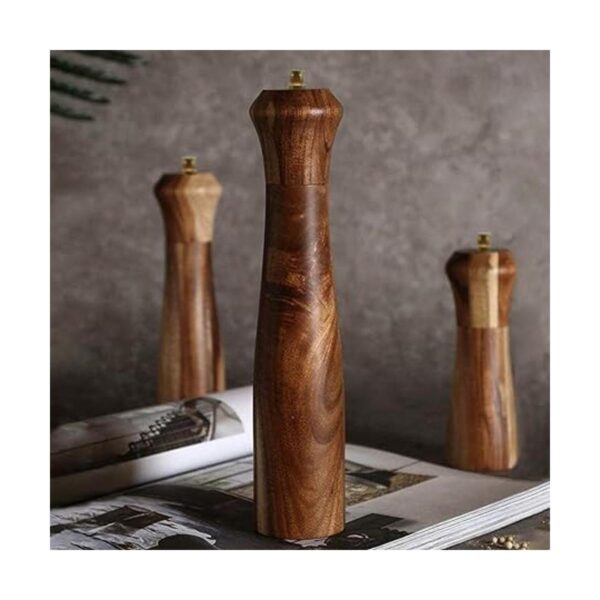 Juego de molinillo de madera de sal y pimienta molinillos
