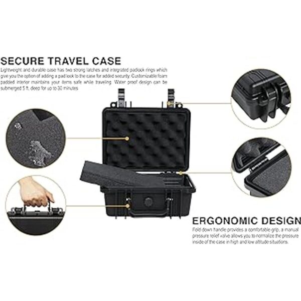 Durabox Estuche de transporte de viaje Pequeño 10 x 8 x_2