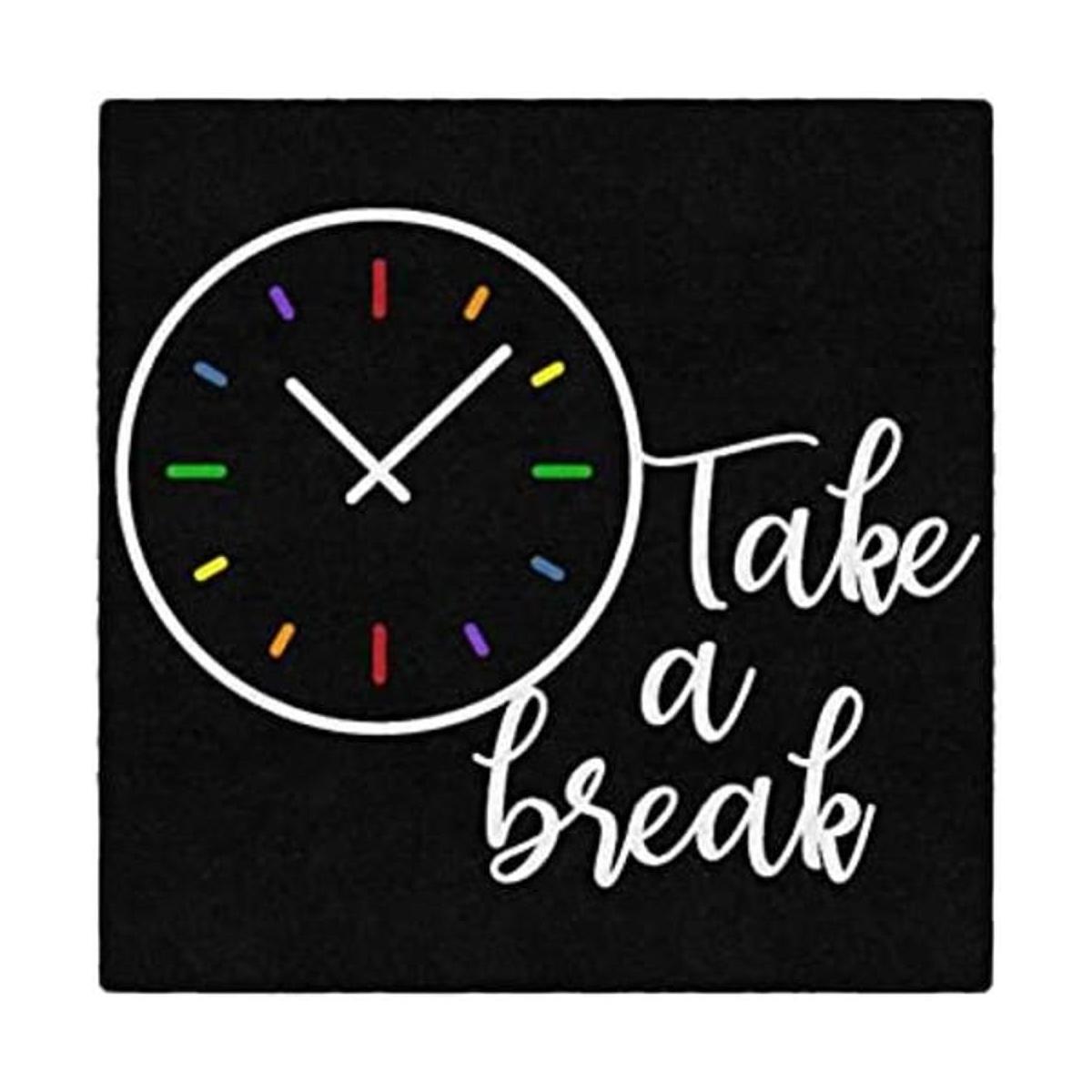 Flagship Carpets Take A Break Reloj de tiempo para niños