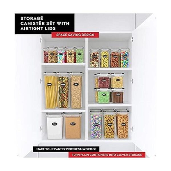 DWLLZA KITCHEN Juego de 6 recipientes herméticos para