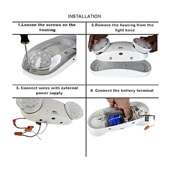 Luz de emergencia LED blanca ultra brillante para_4
