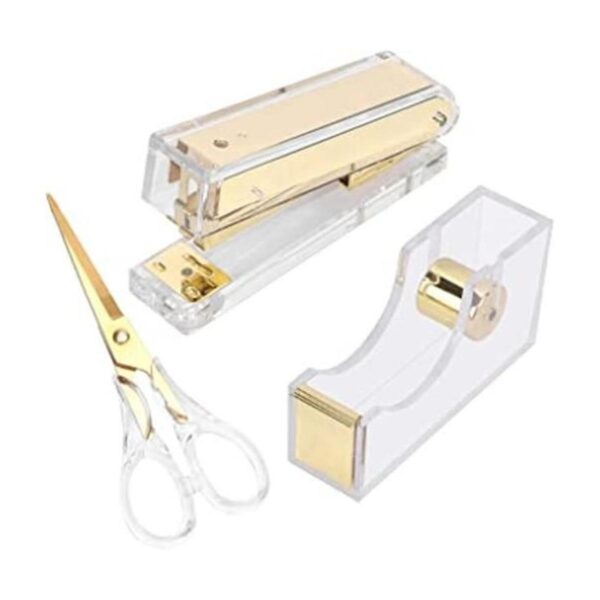 Kit de dispensador de grapadora y cinta de acrílico para_1