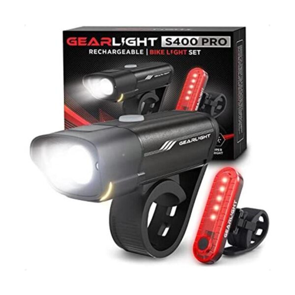 GearLight Juego de luces recargables para bicicleta S400_1
