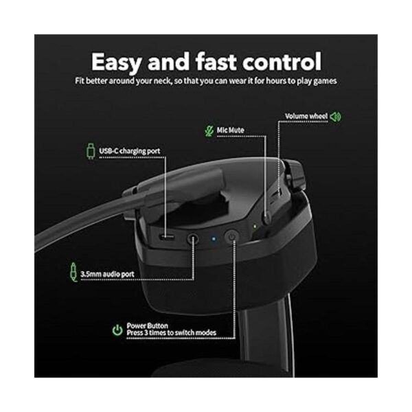 NUBWO G06 Audífonos inalámbricos para videojuegos con_6